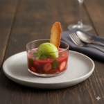 SOUPE FROIDE DE FRAISES GARIGUETTES À LA VERVEINE